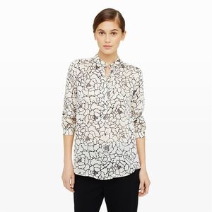Club Monaco Manjula Print Silk Shirt